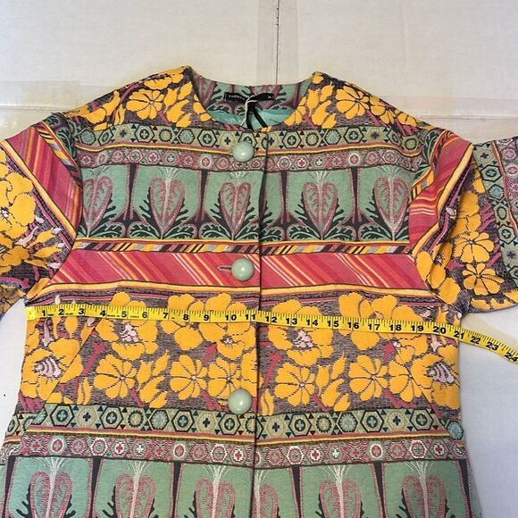 TWENTY-29 Colorful Floral Women's tapestry Coat size XL - Picture 11 of 11